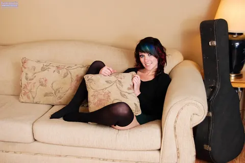 Sabrina Dorota: Brunette PAWG in Stockings Fingers Herself and Uses a Dildo – photo 2 of 21