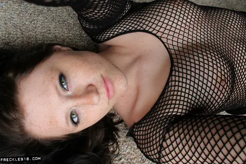 Brunette in a Sheer Dress Takes Selfies Showing Her Big Tits – photo 12 of 12
