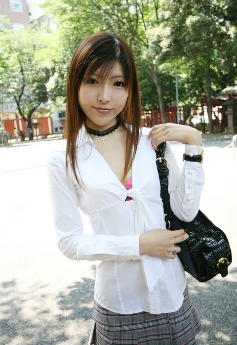 Asian Redhead Strips Out of Her Uniform and Poses Nude – photo 1 of 16