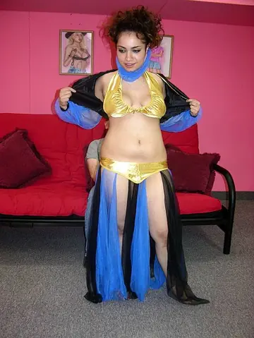 Lena Love – Chubby Czech Brunette in Costume Gives a Deepthroat and Handjob