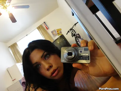 Summer Stetson: Thick Latina Brunette Strips Off Her Lingerie and Bikini at the Mirror – photo 8 of 16