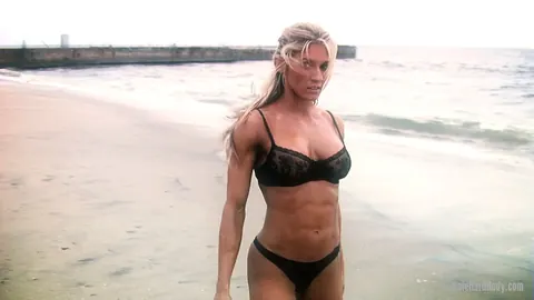 Abby Marie: Busty Blonde MILF Shows Off Her Athletic Body in a Bikini on the Beach – photo 6 of 21