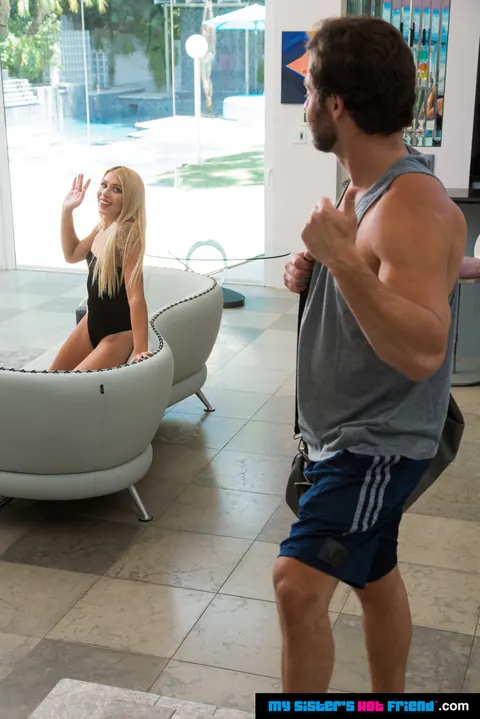 Chanel Grey: Tall Blonde PAWG in Lingerie Rides Cock Until He Cums – photo 7 of 21