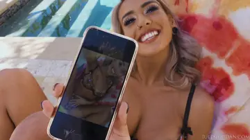 Janice Griffith – Brunette with Natural Tits Takes Anal Doggy and a Cumshot Outdoors