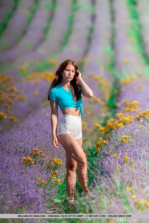 Redhead Strips Naked in a Forest Wearing Sneakers – photo 2 of 18