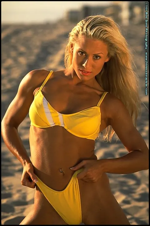Sarah Orbanic: Mature Blondes in Bikinis and Shorts Pose on the Beach – photo 8 of 15
