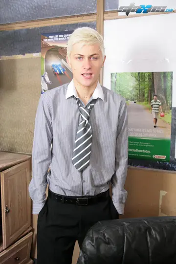 Blonde Guy Gets Fucked by His Boss in the Office