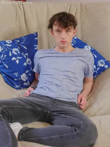Skinny Guy Strips Naked and Shows His Cock and Asshole