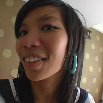 Thick Asian Brunette Gets Fucked and Takes a Facial in Her Skirt