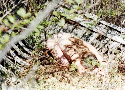 Hairy Babe Poses Nude on the Beach Outdoors – photo 6 of 16