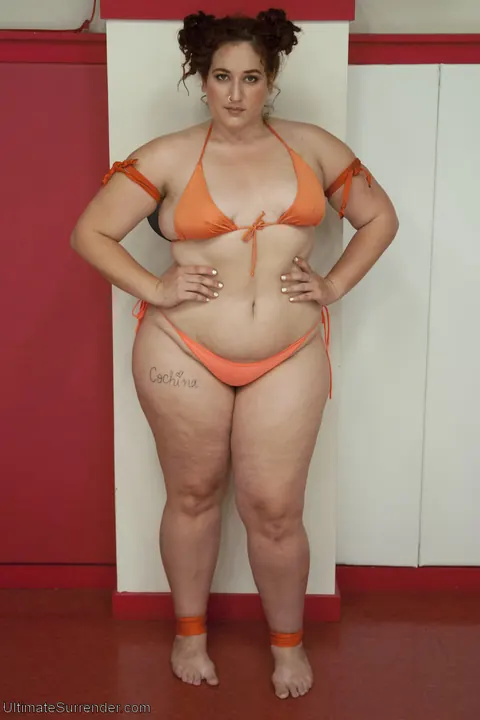 Kelli Provocateur: Busty Ebony BBW in a Bikini Gets Bound in Rope Bondage – photo 4 of 20