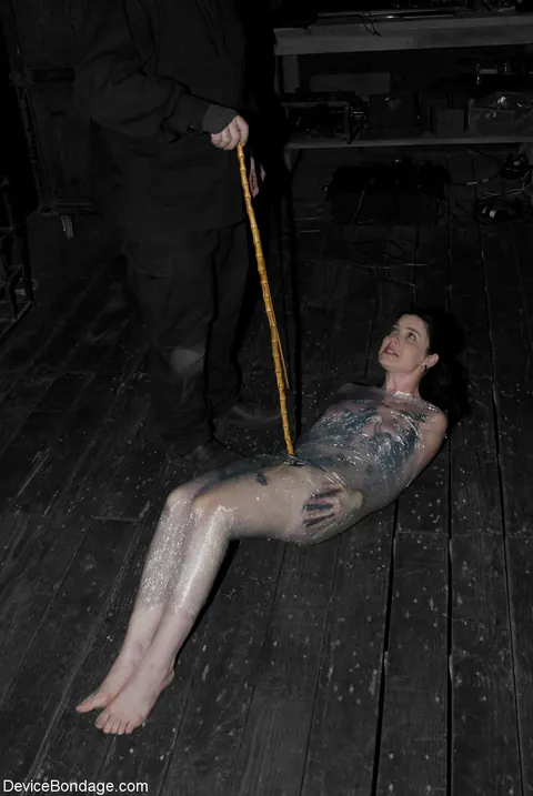 Sybil Hawthorne: Busty Short-Haired Brunette in Bondage Takes a Dildo – photo 6 of 21