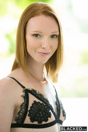Katy Kiss – Slim Redhead in Stockings Takes BBC Outdoors