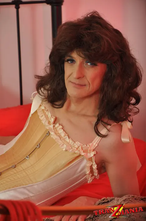 Trans Woman Strips Nude and Poses Showing Her Body and Cock – photo 2 of 15