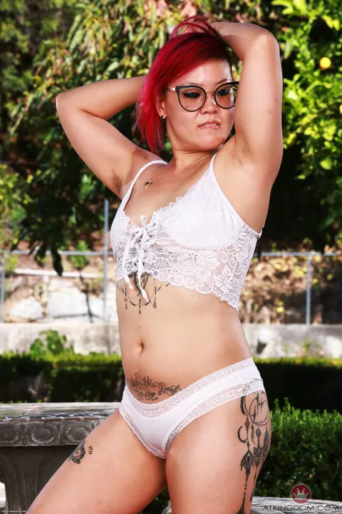 Gemma Naya: Petite Asian MILF Undresses and Poses Nude – photo 3 of 21