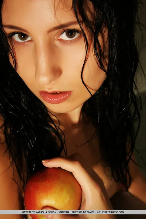 European Brunette Rolls Her Panties Down in the Bathroom – photo 16 of 16