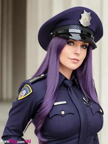 AI-Generated Policewoman Strips and Poses Nude