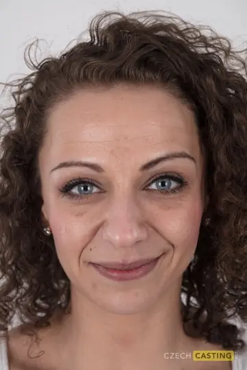 Curly Czech MILF Strips Out of Her Jeans and Spreads Her Shaved Pussy