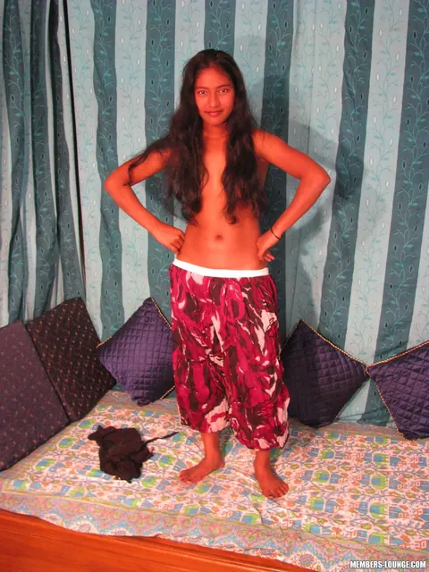 Indian Brunette Undresses and Shows Her Tits and Pussy – photo 10 of 15