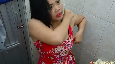 Thick Asian Brunette Sucks Cock and Takes Anal in Public – photo 4 of 11