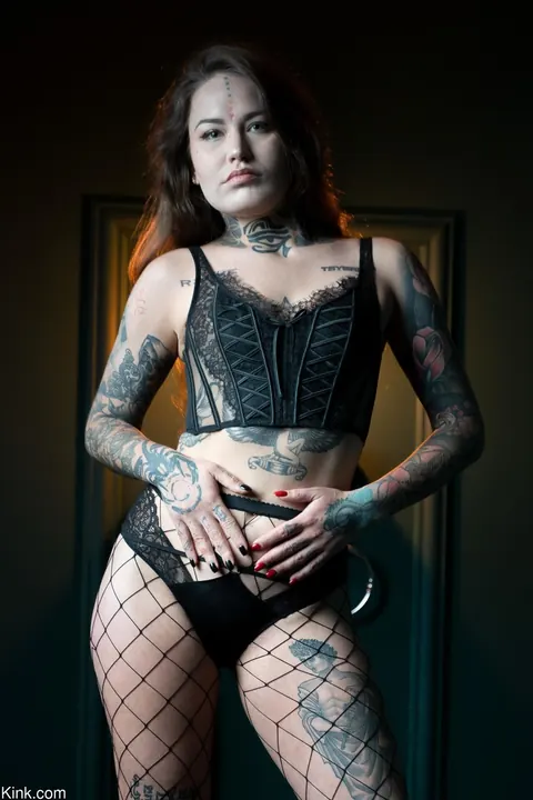 Mari Galore & Sabien DeMonia: Busty Brunette and Redhead Bound Together – photo 1 of 21