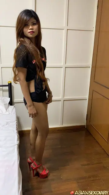 Asian Babe in Heels Takes Anal Doggy Style and Missionary