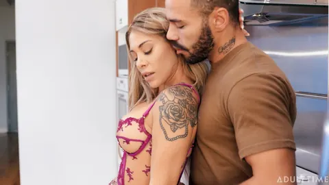 Laura Fox: Blonde MILF with Tattoo Kisses and Fucks Her Partner – photo 1 of 21