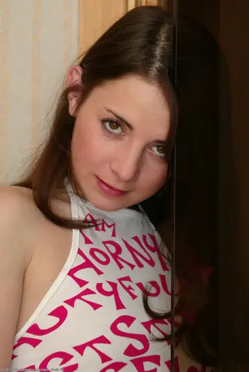 Petite Brunette Strips Out of Her Panties and Dildos Her Hairy Pussy