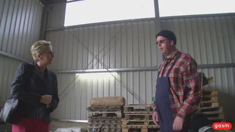 Angelika J: Blonde European MILF Fucks Handyman in a Barn – photo 10 of 15