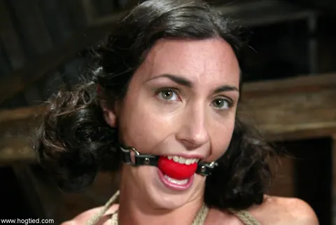 Wenona: Tall Brunette in Bondage Gets Fucked While Restrained – photo 4 of 21