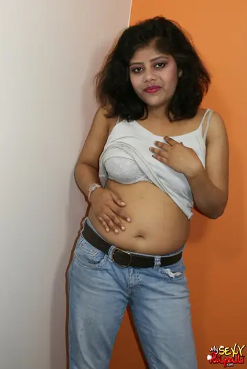 Indian Woman with Big Tits Strips Nude