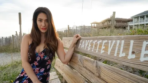 Eva Lovia: Petite Asian Brunette in a Bikini Teases on the Beach – photo 6 of 15