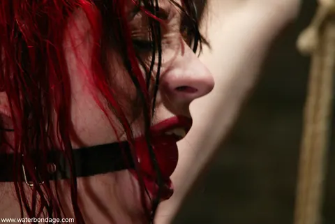 Mina Meow: Skinny Redhead in Heels Endures Water Bondage – photo 8 of 21