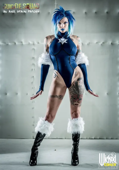 Anna Bell Peaks: Busty Redhead MILF in Prison Costume and Heels Shares Cock – photo 1 of 20