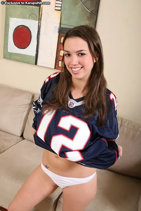 Courtney james: Brunette in Panties Spreads and Fucks a Dildo – photo 4 of 21