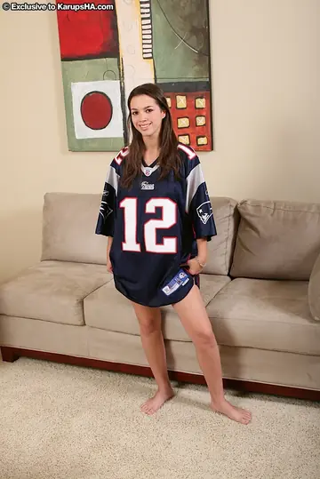 Brunette in Panties Spreads and Fucks a Dildo