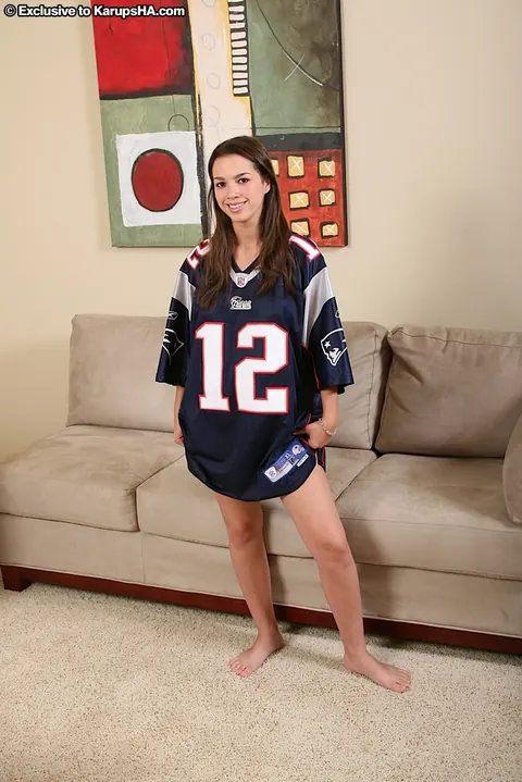 Courtney james: Brunette in Panties Spreads and Fucks a Dildo – photo 1 of 21