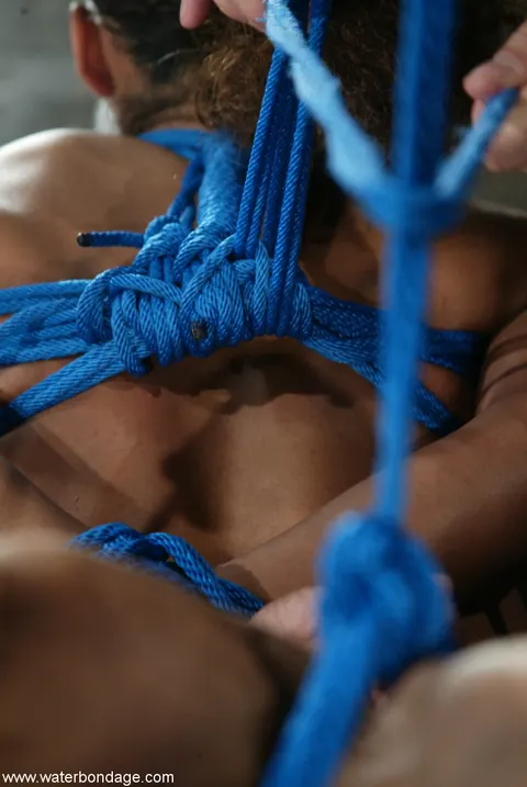 Sinnamon Love: Tall Ebony MILF Bound in Restraints and Spreads Her Legs – photo 1 of 20