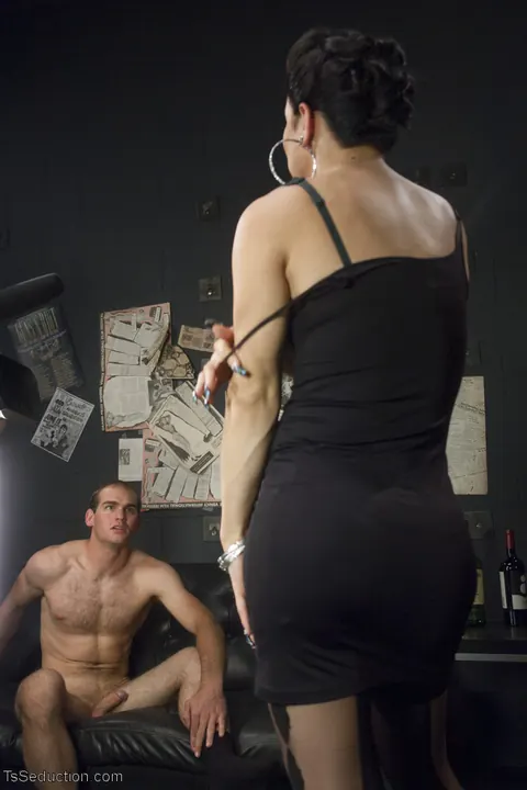 Latina Trans Woman Dominates Her Partner with Bondage and a Blowjob – photo 4 of 21