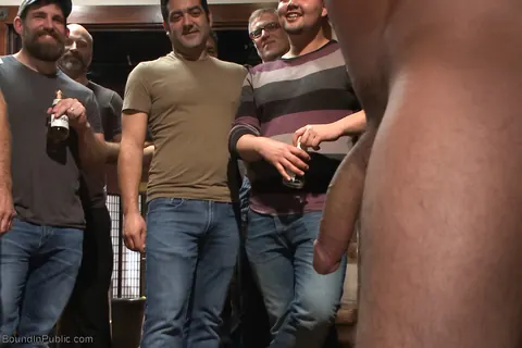 Two Men Bound and Exposed Nude in Public – photo 14 of 21