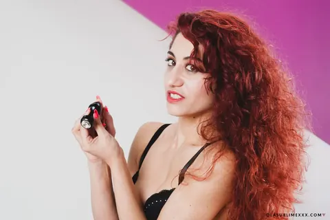Dana Santo: Petite Italian Redhead Tests a Butt Plug and Fingers Her Ass – photo 9 of 14