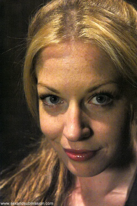 Haley Scott: Mature Blonde Bound in Dungeon Sucks Black Cock and Fucks – photo 1 of 17