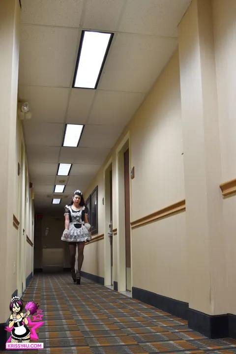 Curvy Asian Trans Woman Poses in a Costume Uniform – photo 7 of 16