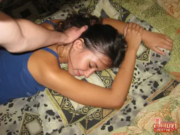 European Brunette Sucks Cock Then Spreads Her Legs
