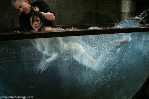 Nadia Styles: Busty Latina MILF Endures Water Bondage in Nude Set – photo 14 of 21
