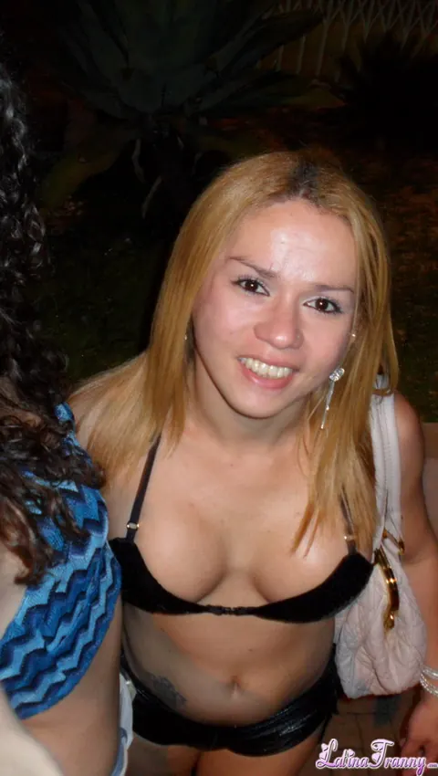 Busty Latina Trans Woman Stands Nude Outdoors – photo 4 of 12