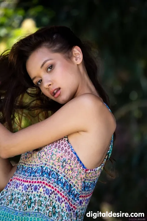 Alex De La Flor: Asian Brunette Poses Nude Showing Her Small Tits and Tattoo – photo 1 of 21
