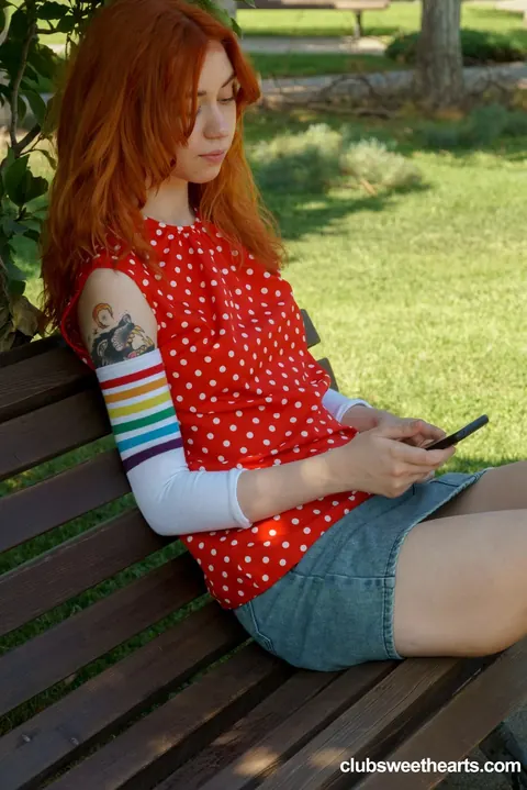 Lagoon Blaze: Slim Redhead Fingers Herself and Gets Fucked Doggy Style – photo 1 of 21