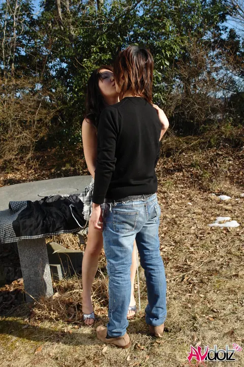 Saki Ogasawara: Japanese Brunette Sucks Cock and Rides Outdoors – photo 10 of 20