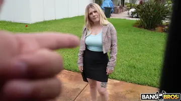 Thick Blonde MILF Rides Cowgirl and Takes Anal Doggy Style